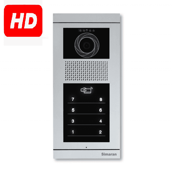 پنل 8 واحدی تصویری HD تاچ کارتی TD8 سیماران