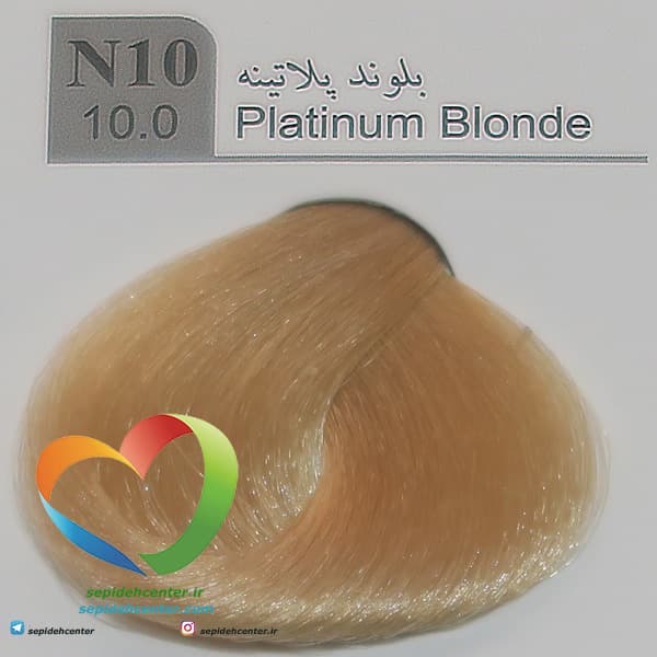 رنگ موی لاکچری دوپیر مدل N10 (10.0) بلوند پلاتینه 100 میل | Dupier Hair Color