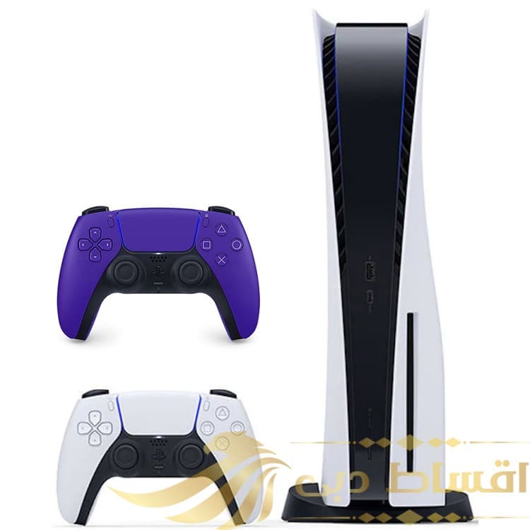PlayStation 5 دیسک خور + دوال سنس بنفش