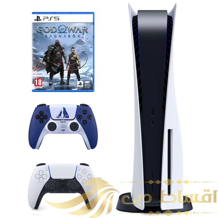 پلی استیشن 5 استاندارد دیسک خور + دوال سنس اضافه نسخه محدود و بازی God of War: Ragnarok