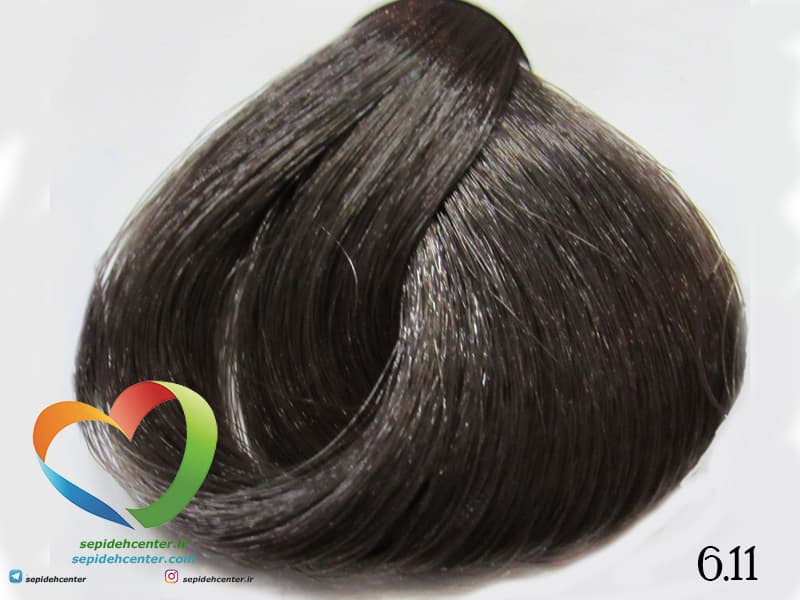 رنگ مو اپتیما مدل Attive Naturale شماره 6.11 رنگ قهوه ای دودی تیره غلیظ