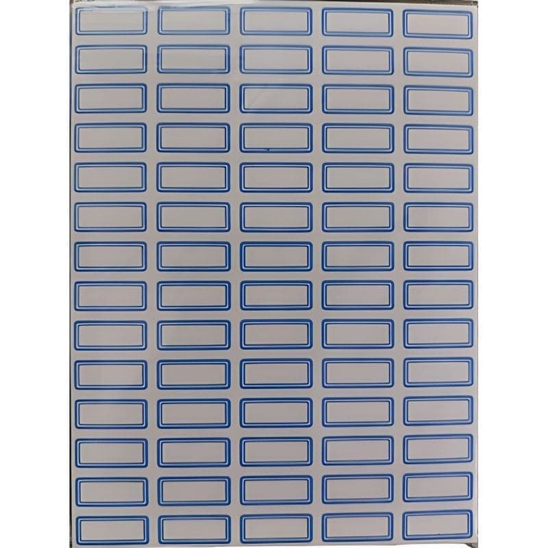 برچسب دور آبی 50 برگی سایز 1×2.5 سانتیمتر وارداتی