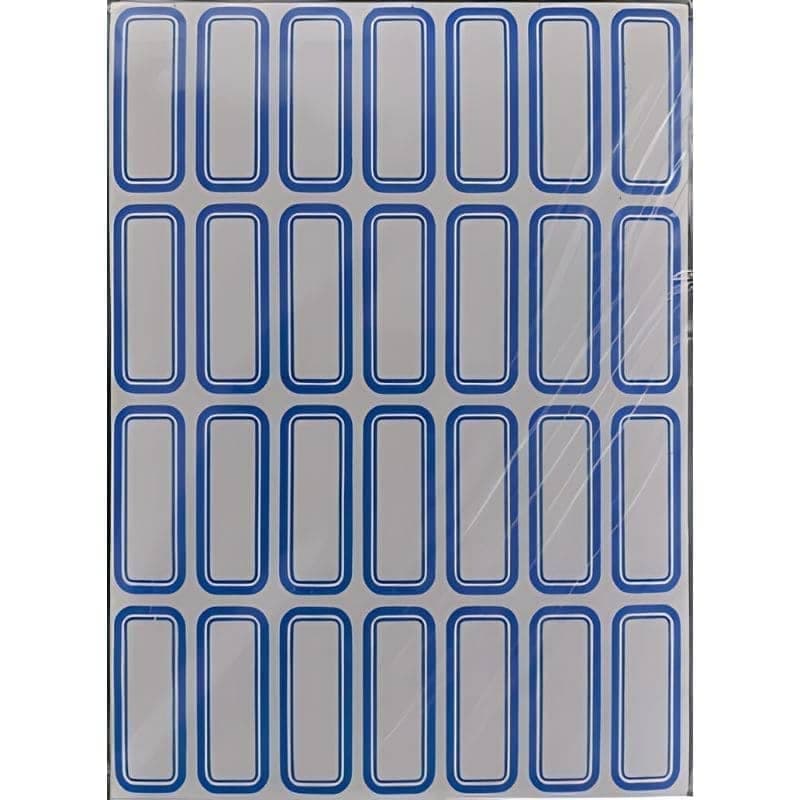 برچسب دور آبی 50 برگی سایز 1.6×3.7 سانتیمتر وارداتی