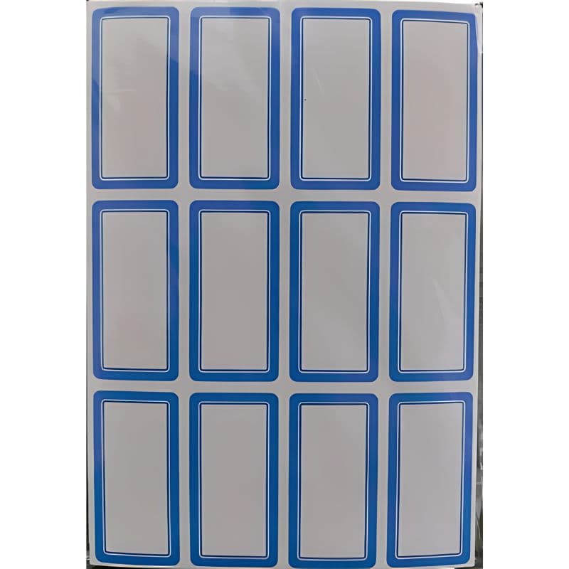 برچسب دور آبی 50 برگی سایز 2.7×5.1 سانتیمتر وارداتی