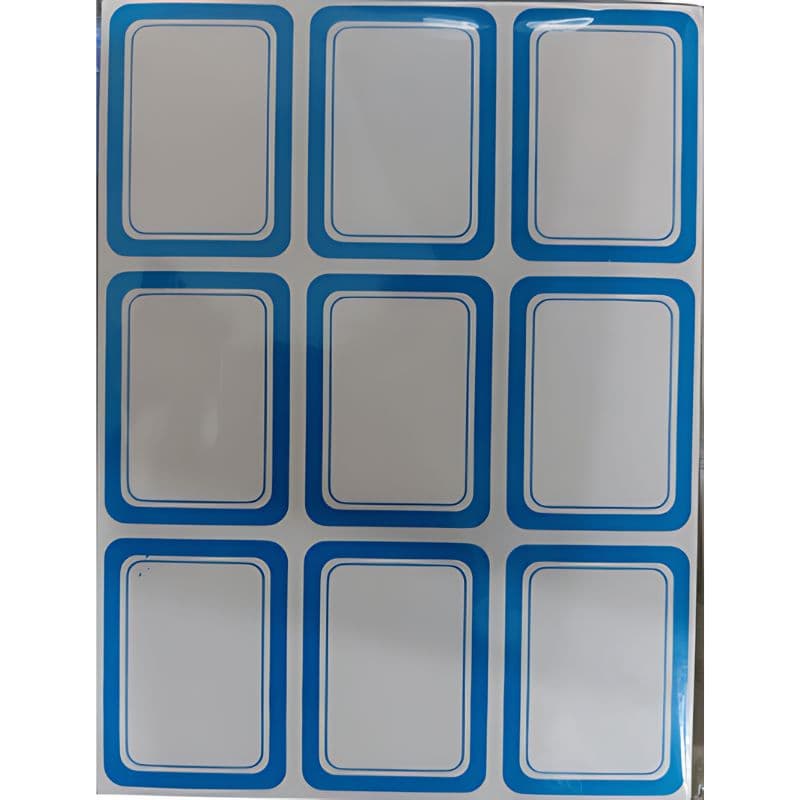 برچسب دور آبی 50 برگی سایز 3.6×4.5 سانتیمتر وارداتی