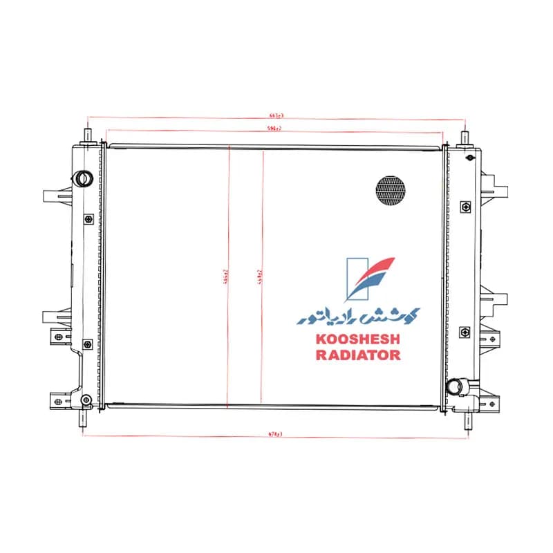 رادیاتور آب ام وی ام MVM X22 Pro آلومینیومی کوشش رادیاتور