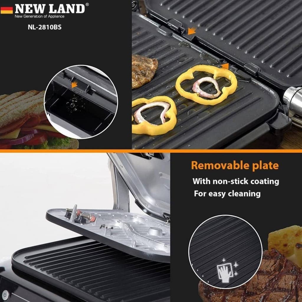 گریل حرفه ای نیولند مدل newland NL-2810BS — تصویر ۶