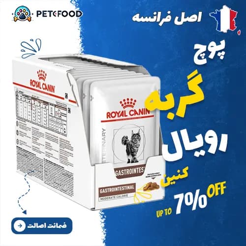 پوچ گربه رویال کنین درمان مشکلات گوارشی با کالری متوسط (Gastrointestinal)