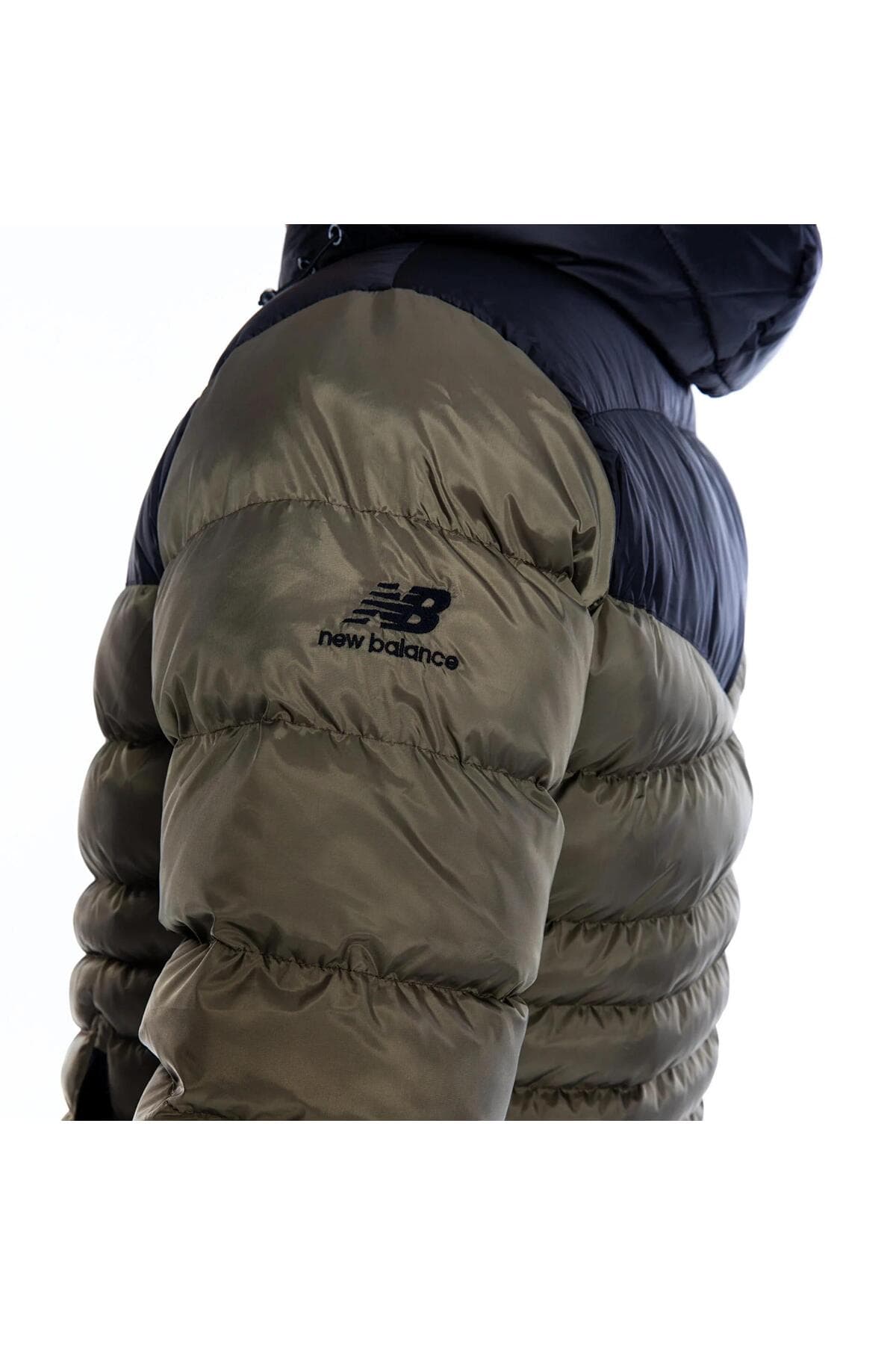 کاپشن اسپرت نیو بالانس مردانه پلی استر خاکی اسپرت راسته Regular/رگولار بیسیک اسپرت | New Balance MNJ3233-TPG TR — تصویر ۹