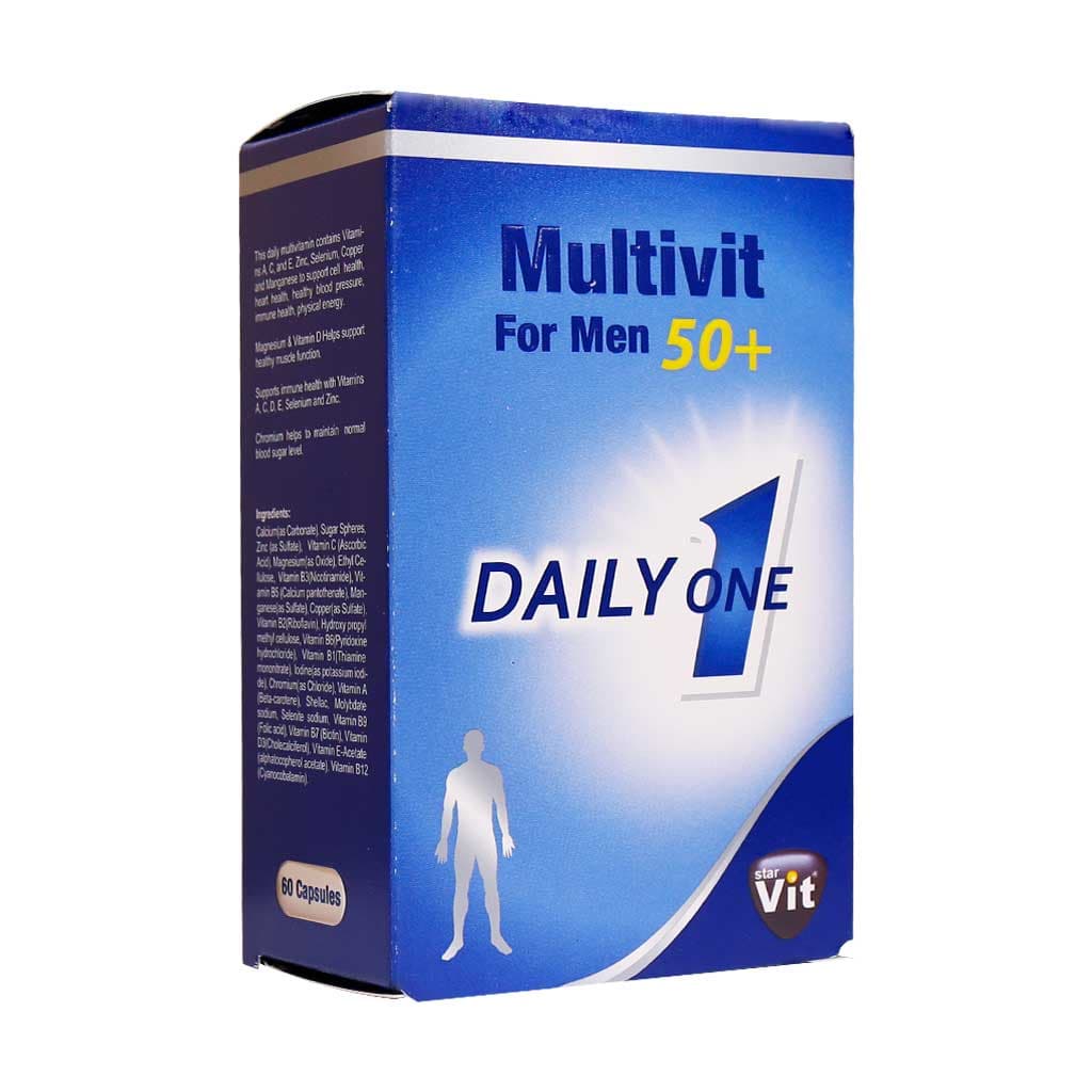 کپسول مولتی ویت آقایان بالای 50 سال استار ویت | 60 عددی