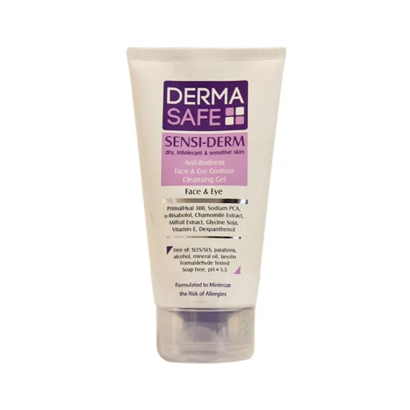 ژل شست و شوی صورت درماسیف مدل Sensiderm حجم ۱۵۰ میلی لیتر — تصویر ۳