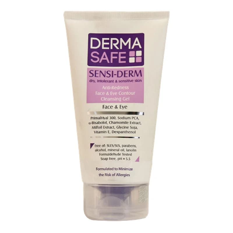 ژل شست و شوی صورت درماسیف مدل Sensiderm حجم ۱۵۰ میلی لیتر — تصویر ۲