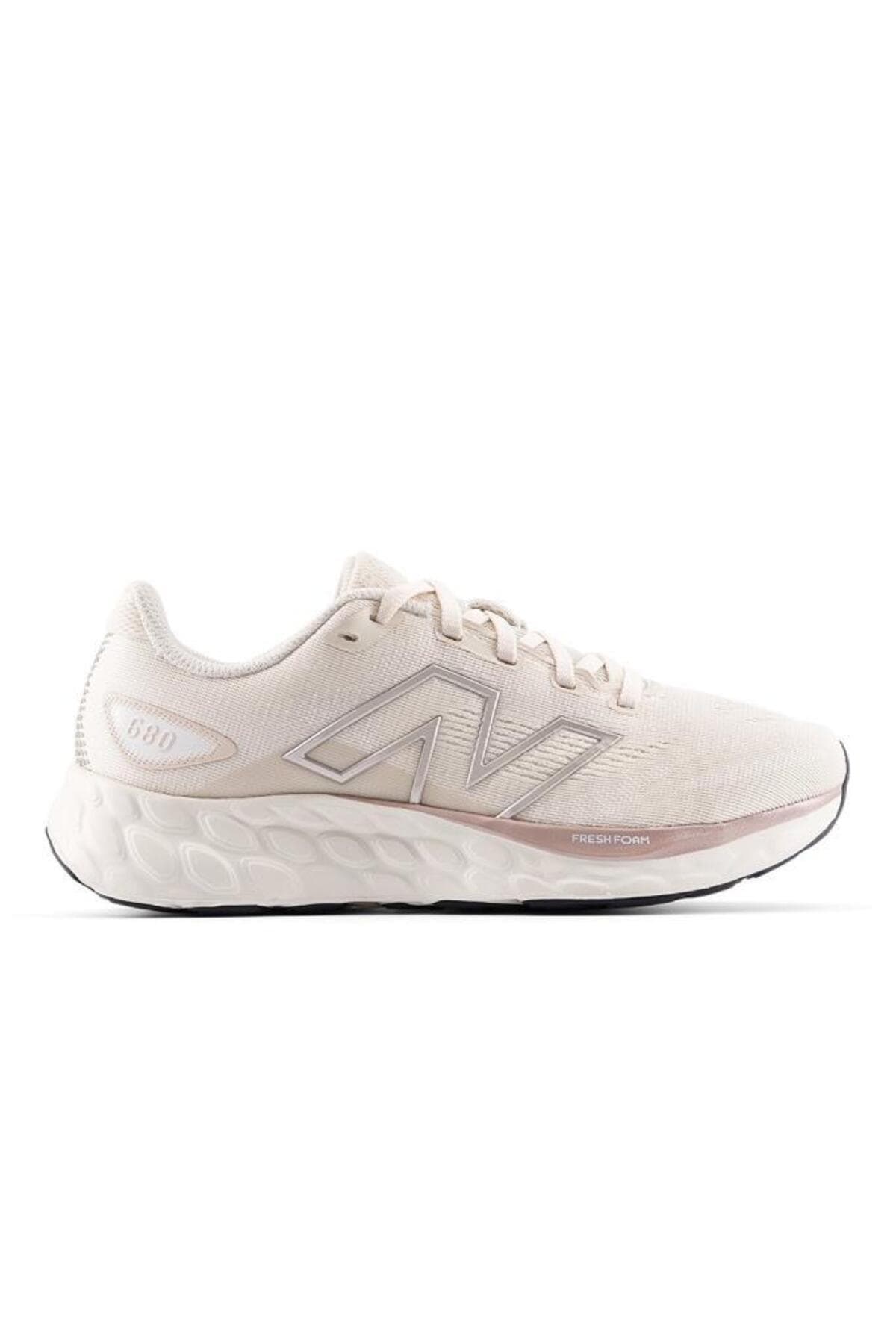 کفش اسنیکر نیو بالانس زنانه پلی استر خاکستری اسپرت | New Balance W680CD8 VN