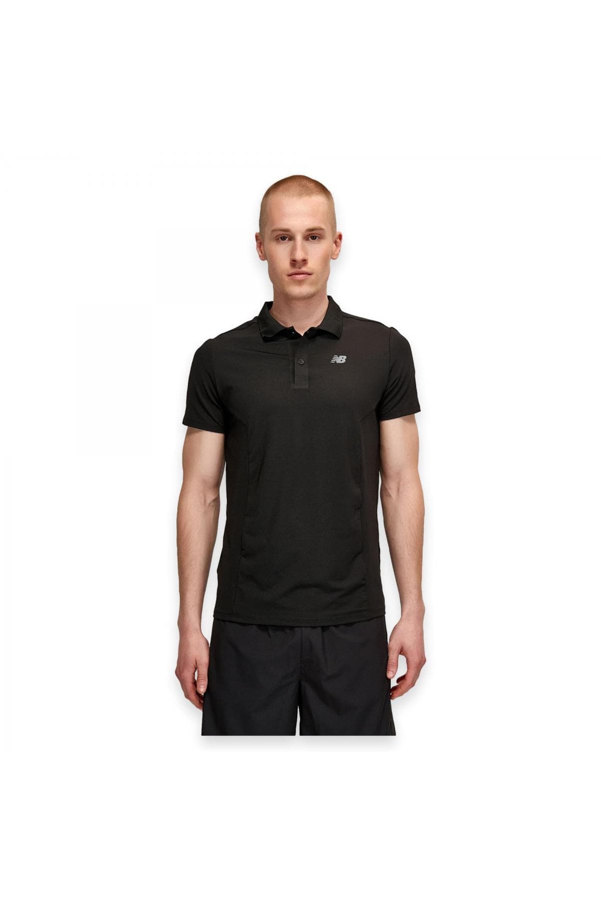 پولوشرت نیو بالانس مردانه منسوجات مشکی اسپرت راسته Regular/رگولار Regular/رگولار Daily/روزانه | New Balance 375 MNT1438 AD