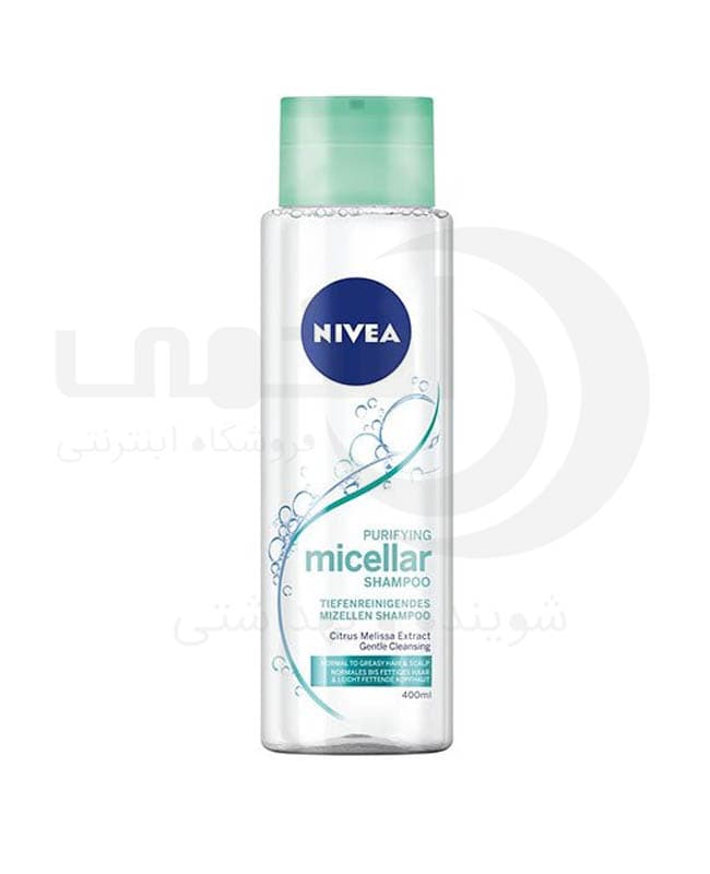 شامپو میسلار نیوآ NIVEA مناسب مو های نرمال و چرب حجم ۴۰۰ میل
