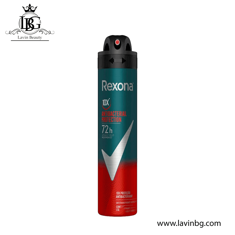 اسپری ضد تعریق مردانه رکسونا مدل ANTIBACTERIAL PROTECTION ماندگاری 72 ساعته حجم 200 میل – Rexona