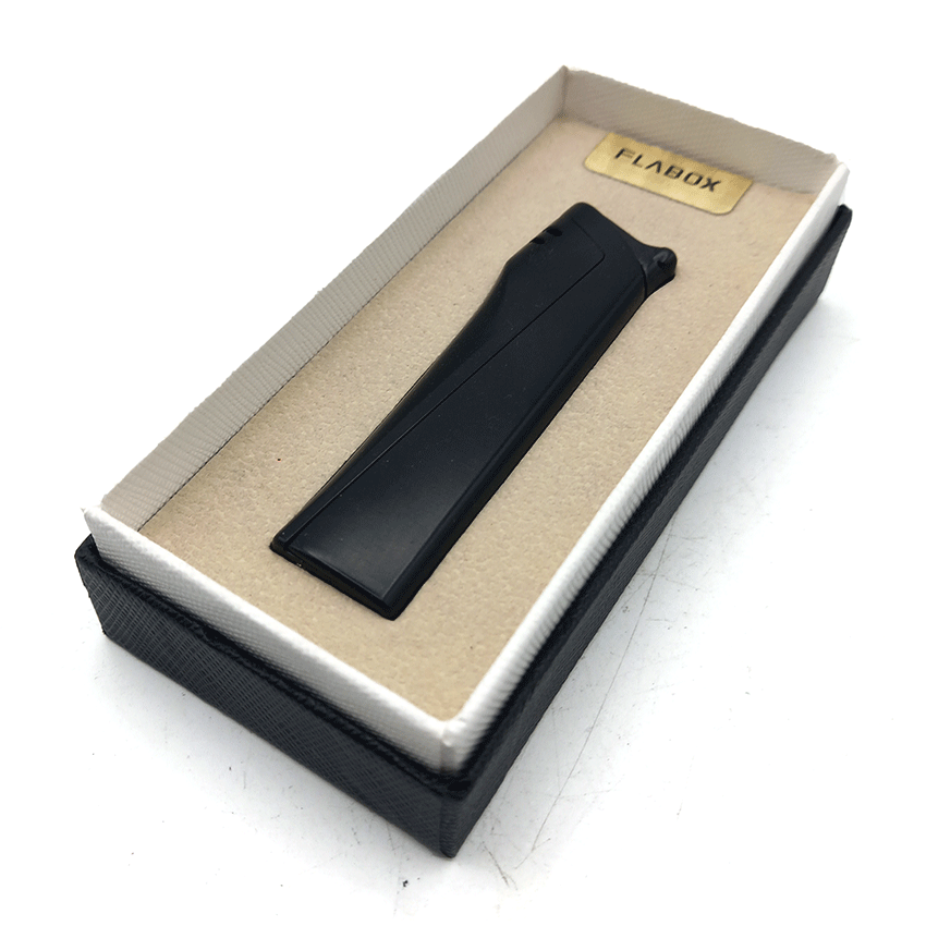 فندک گازی مشکی فلاباکس کد d77 — تصویر ۲