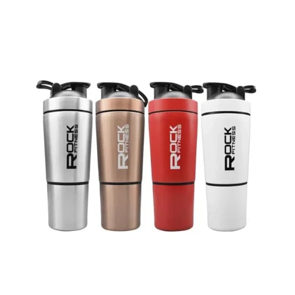 شیکر استیل ROCK FITNESS ظرفیت 600ML