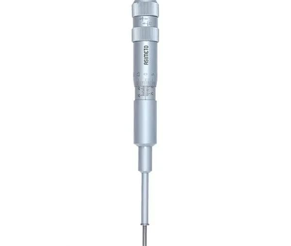 میکرومتر شیار (سرنگی) آسیمتو 25-0 میلی متر دو بازویی مدل 0-61-163