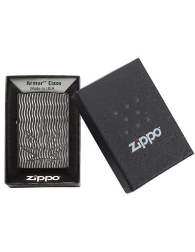 فندک زیپو مدل Zippo 29612 (Leaf Black Ice) — تصویر ۳