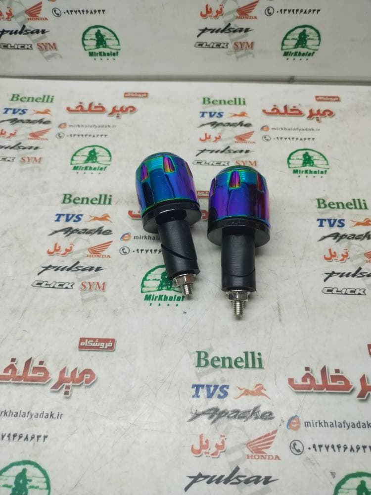 وزنه (محافظ) سر میله فرمان رنتال اسپرت انواع موتورسیکلت 7 رنگ (جفتی) — تصویر ۲