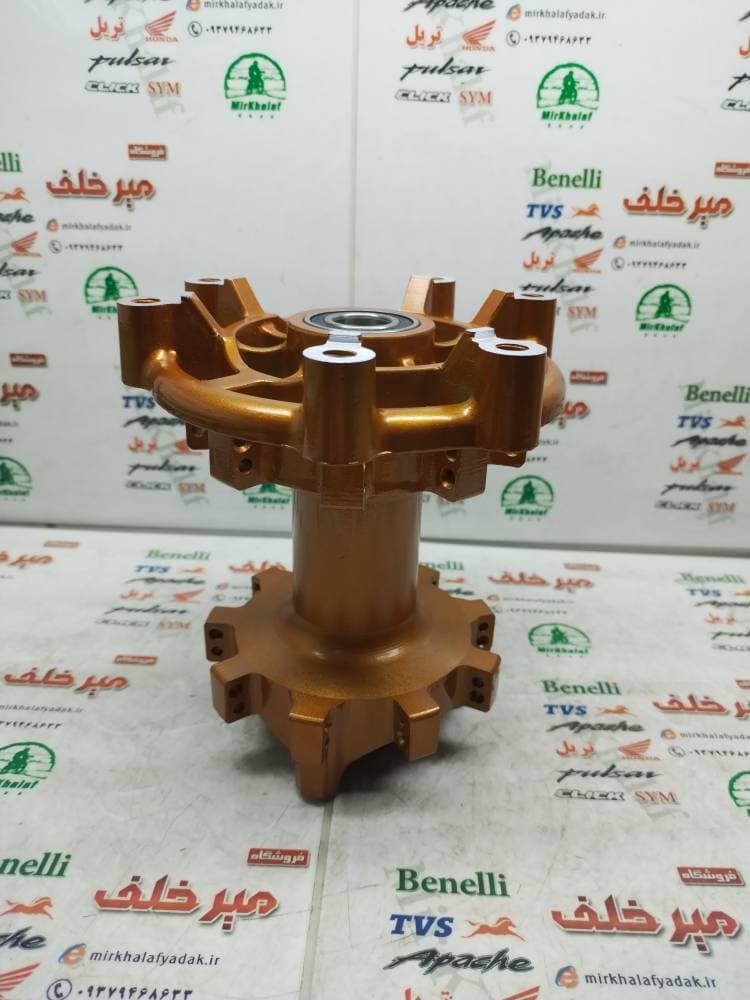 توپی چرخ عقب موتور تریل گلد رادیسون و کویر t2 اصلی (نارنجی) — تصویر ۲