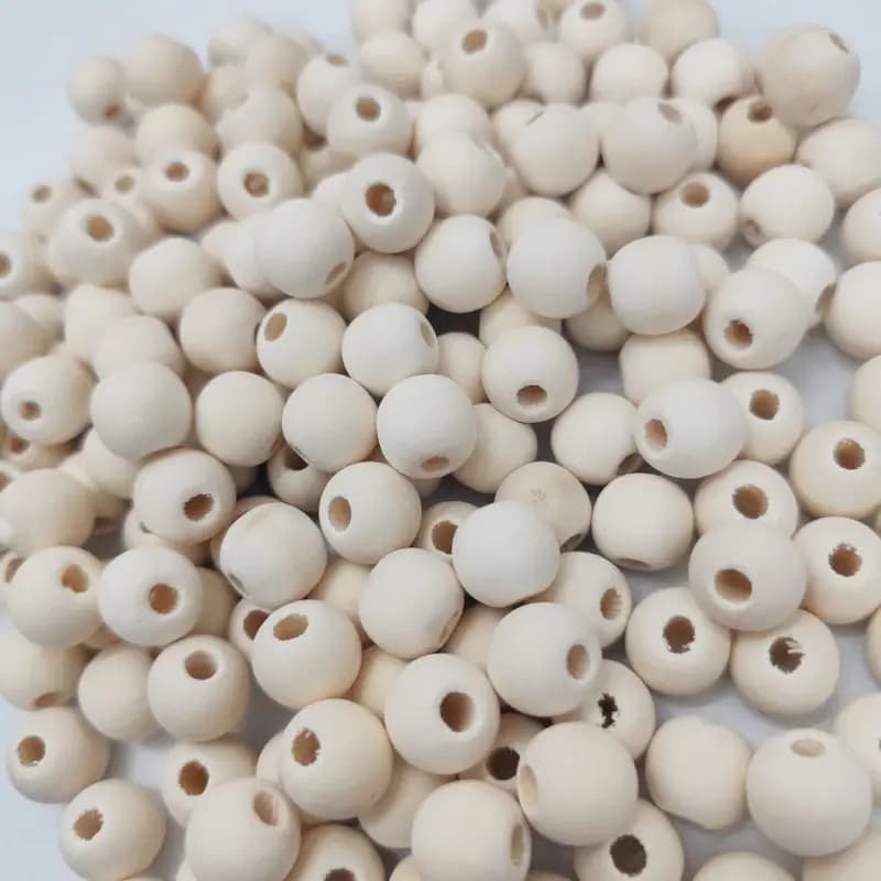 مهره چوبی خام (14*13میل) بسته 100 گرمی — تصویر ۳