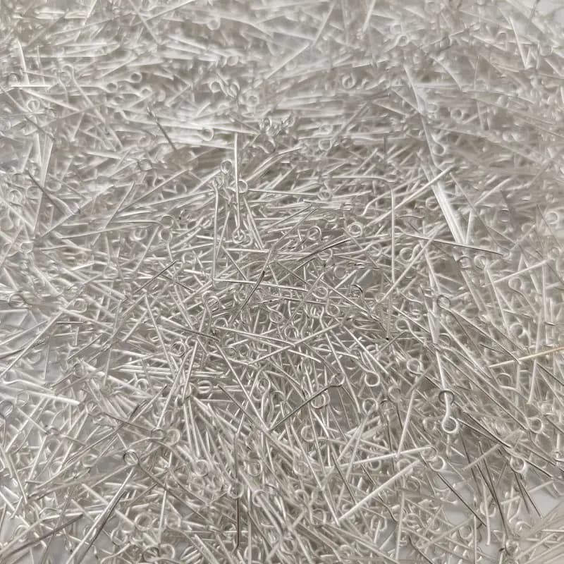میخ ته گرد نقره ای روشن 2.4سانت(20 گرمی)عمده و جزئی — تصویر ۳