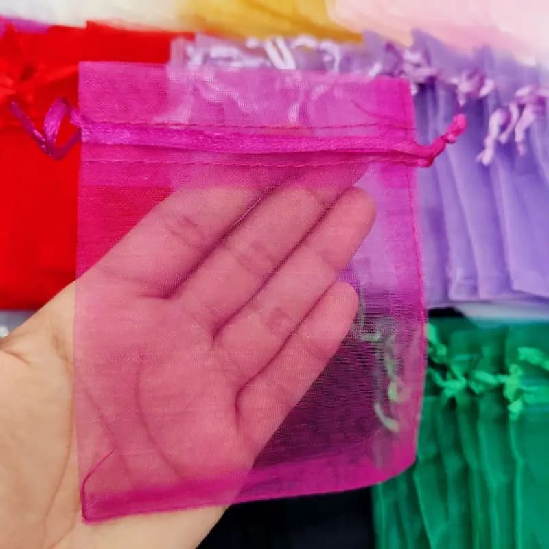 کیسه حریر سرخابی8*12سانت (50عددی) — تصویر ۲