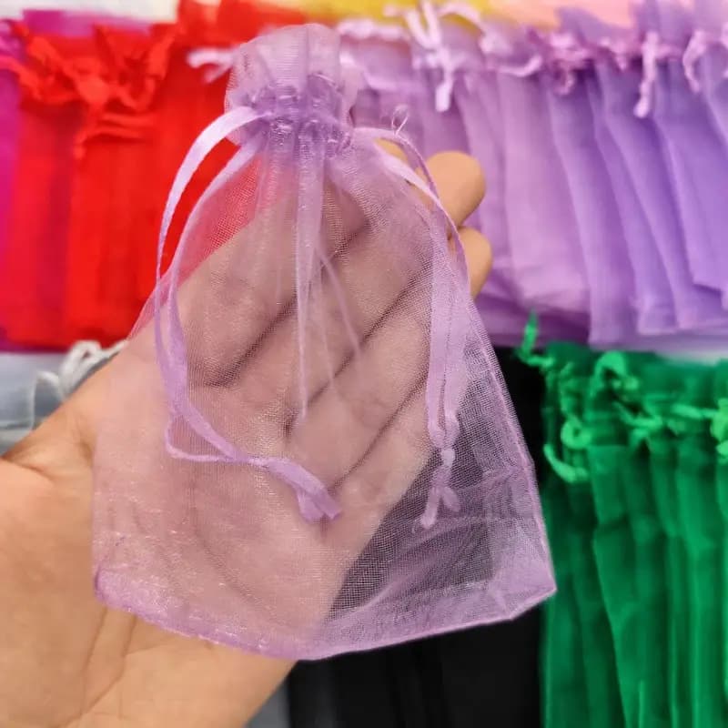 کیسه حریر یاسی 8*12سانت (50عددی)