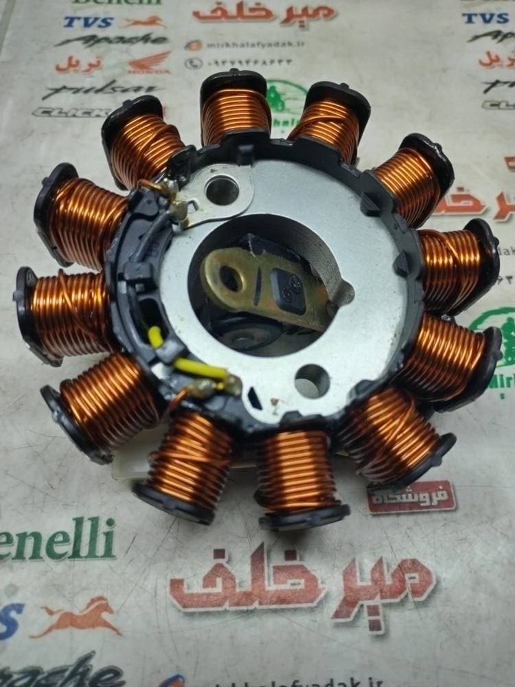 بوبین (دستگاه) سیم پیچی برق موتور tvs راکس انژکتور اصلی — تصویر ۲