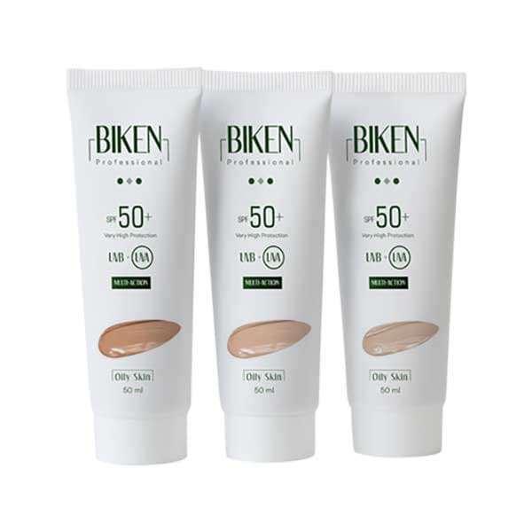 کرم ضد آفتاب رنگی بیکن SPF50 مناسب پوست چرب