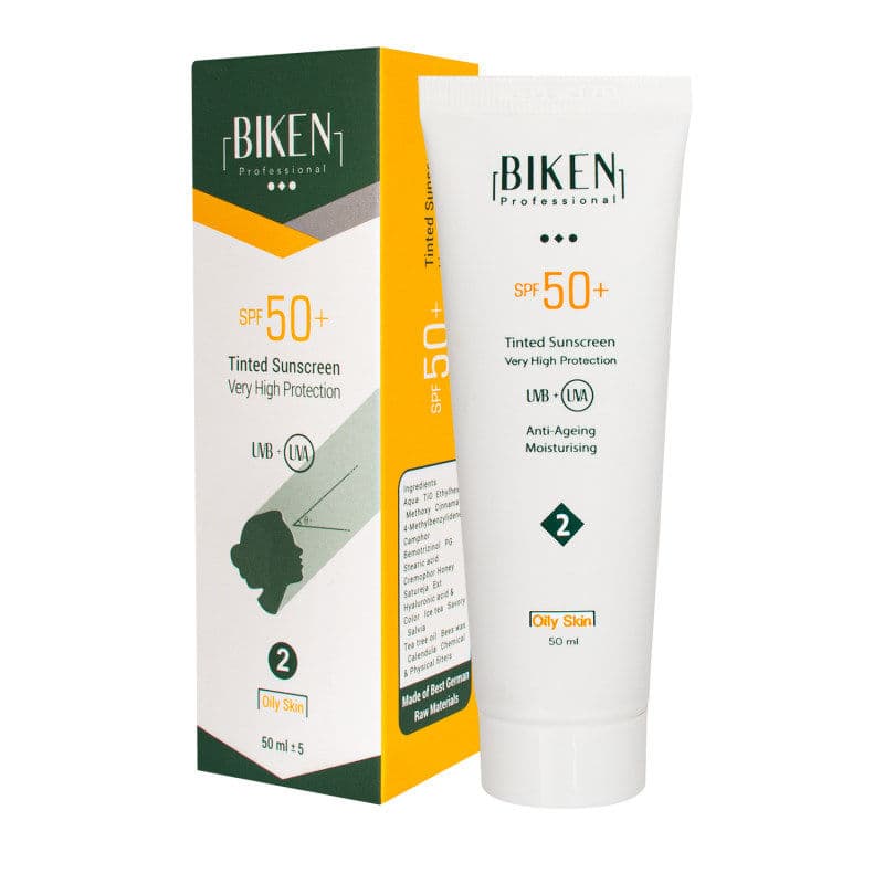 کرم ضد آفتاب رنگی بیکن SPF50 مناسب پوست چرب — تصویر ۳