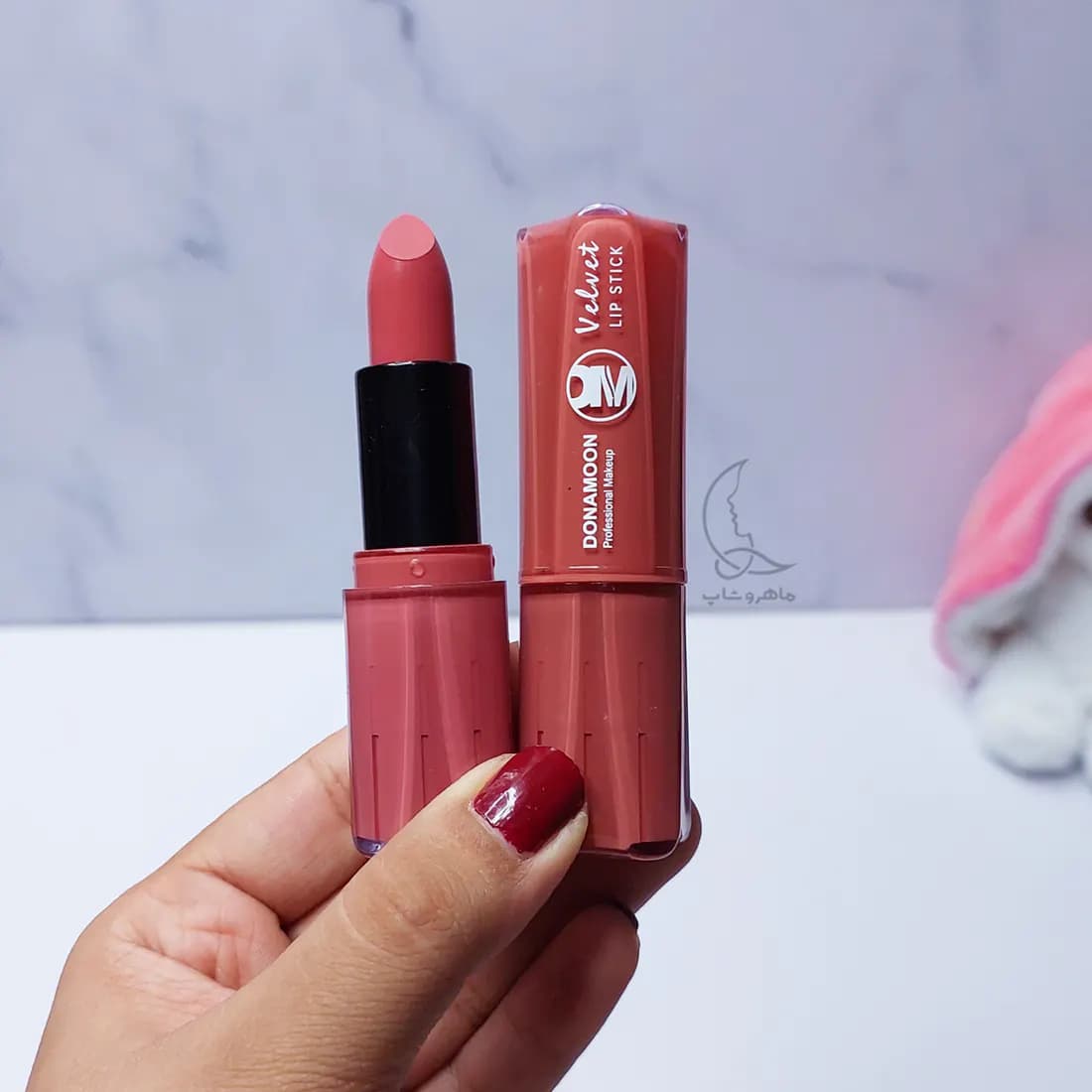 رژلب جامد donamoon مدل velvet