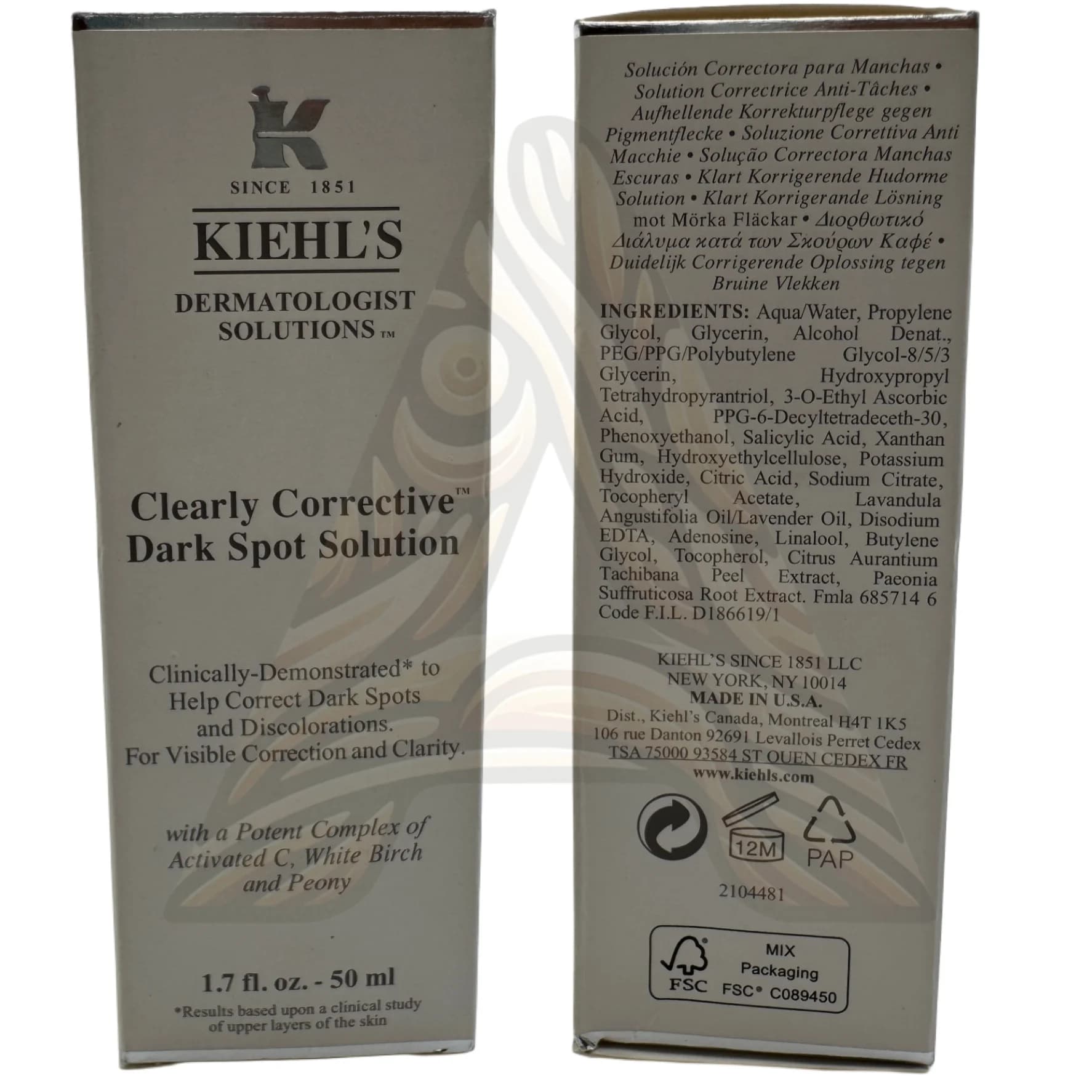 سرم ضد لک 50 میل کیلز مدل Kiehl’s Clearly Corrective Dark Spot Solution — تصویر ۵