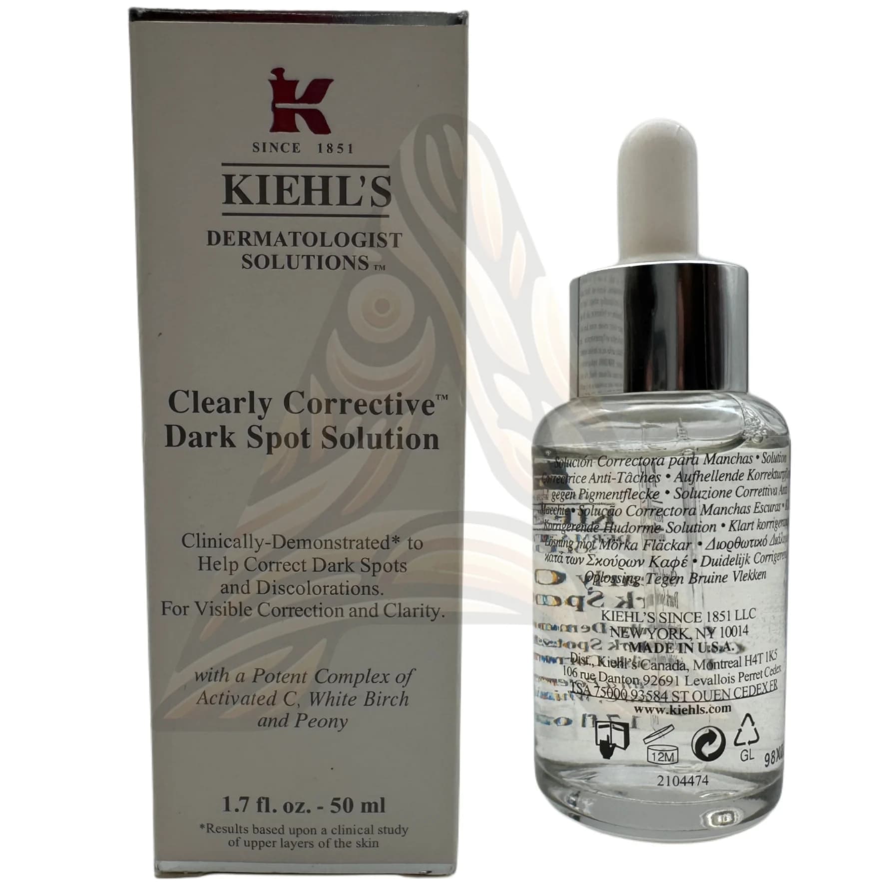 سرم ضد لک 50 میل کیلز مدل Kiehl’s Clearly Corrective Dark Spot Solution — تصویر ۴