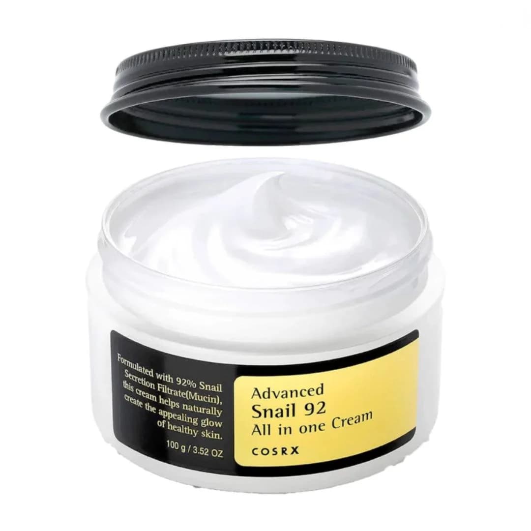 کرم مرطوب کننده و آبرسان قوی و جوان ساز حلزون 100میل کوزارکس Cosrx Advanced Snail 92 All in one Cream