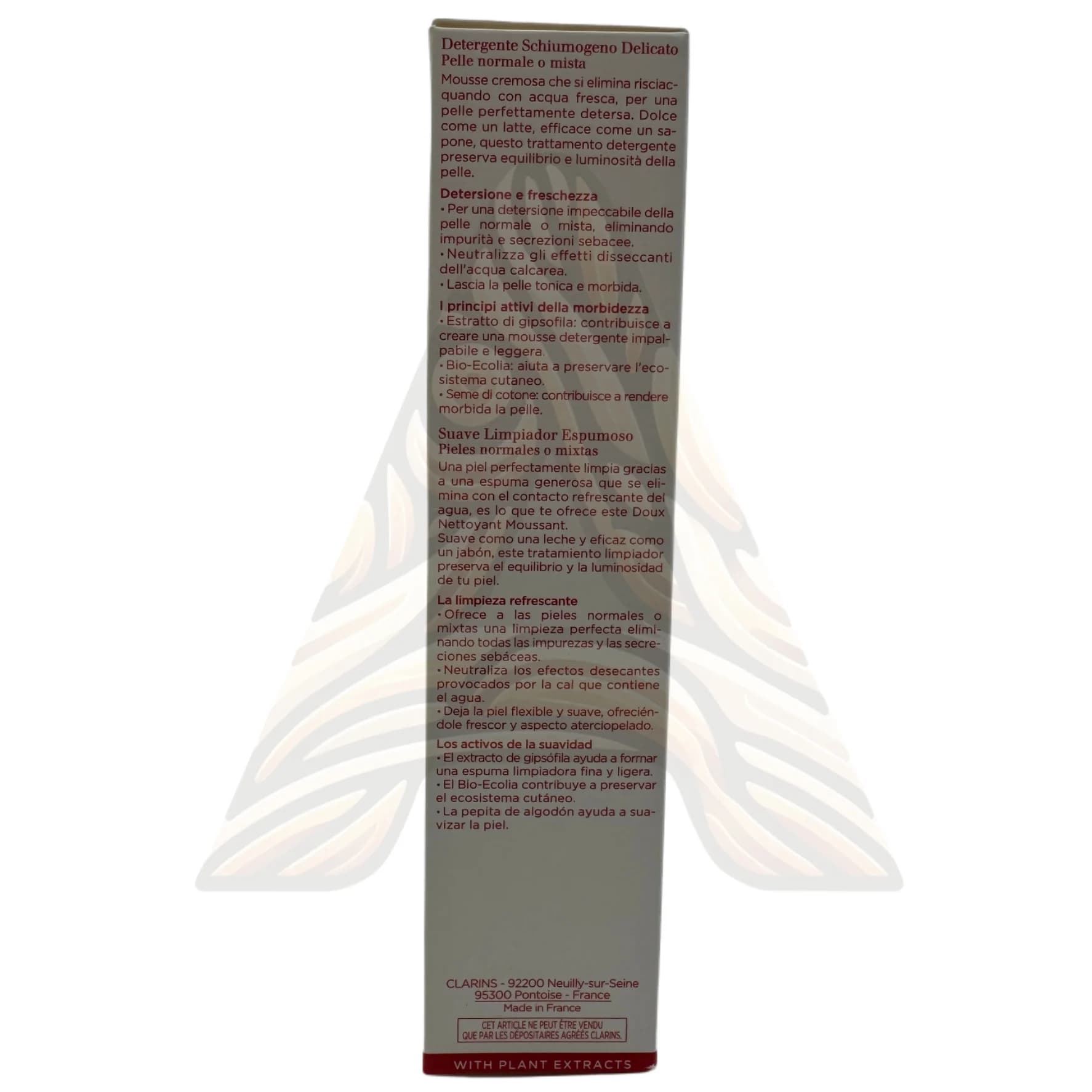 فوم پاک کننده مرطوب کننده ملایم ۱۲۵میل کلارنس clarins Doux Nettoyant Moussant — تصویر ۵