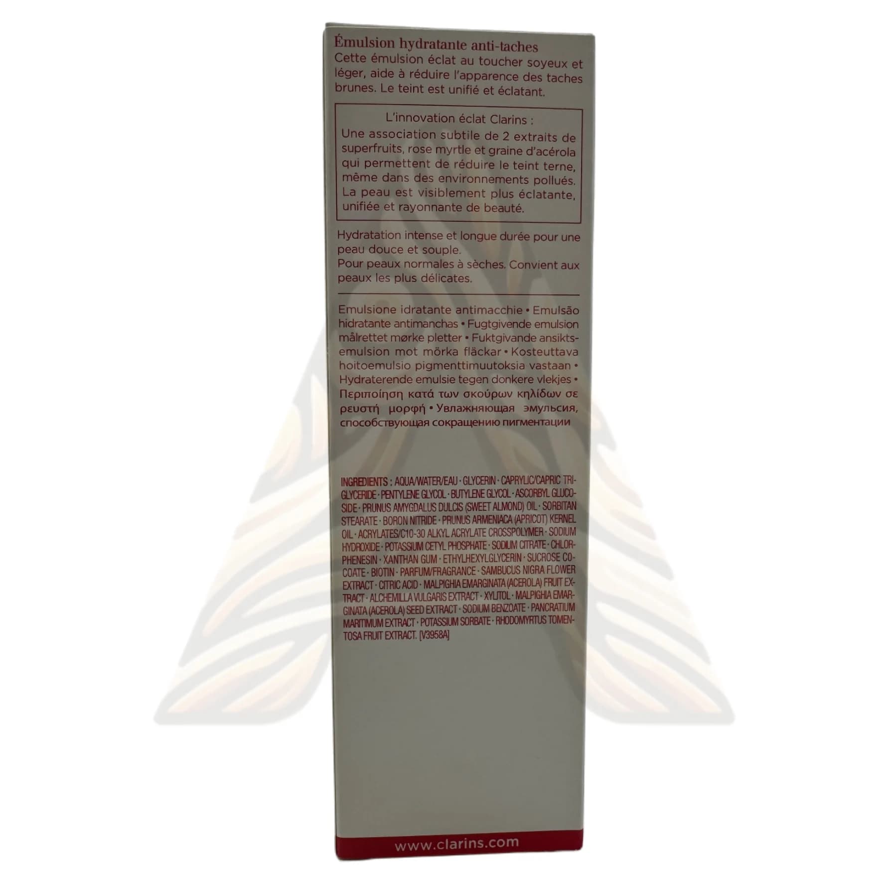 اسنس شیری ضدلک ۷۵میل برایت پلاس کلارنس Clarins Bright Plus Dark Spot-Targeting Milky Essence — تصویر ۵