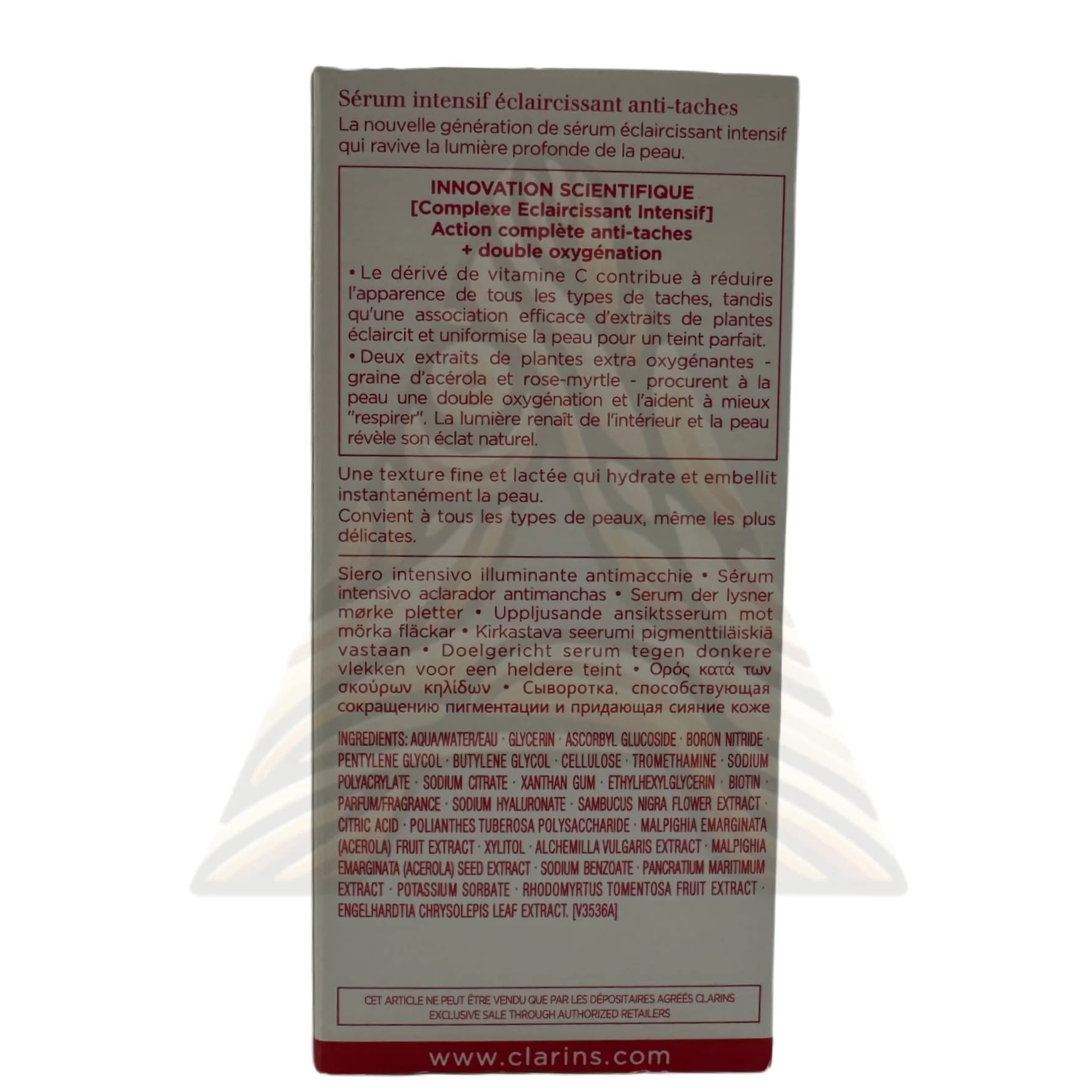 سرم ضد لک و روشن کننده کلارنس CLARINS مدل برایت پلاس BRIGHT PLUS حجم 50 میل — تصویر ۶