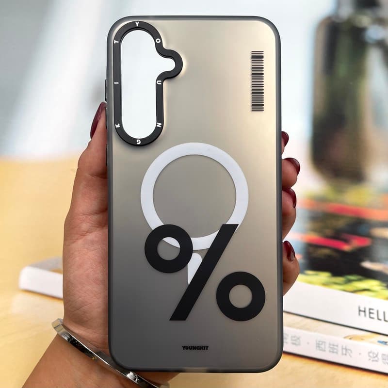 قاب گوشی Galaxy A35 سامسونگ یانگ کیت طرح مگ سیف MAgsafe لنز برجسته کرومی کد 528606