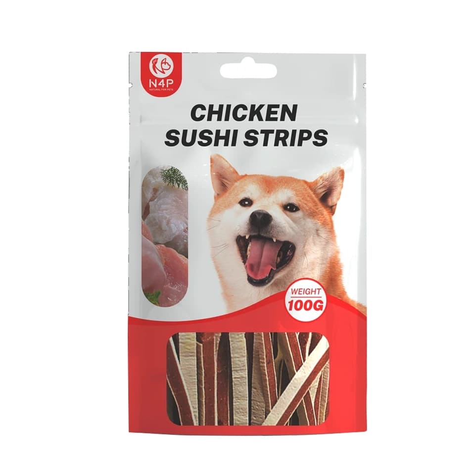 تشویقی سگ 100g N4P Chicken Sushi Strips