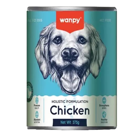 کنسرو سگ ونپی مرغ 375g Wanpy