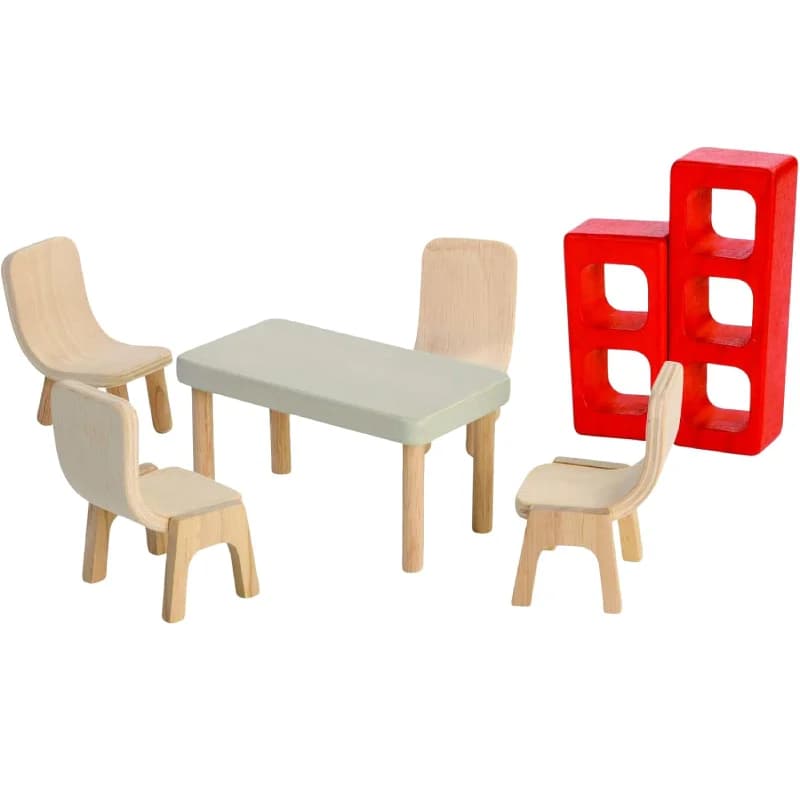 ست غذاخوری چوبی خانه عروسکی PlanToys کد 7348