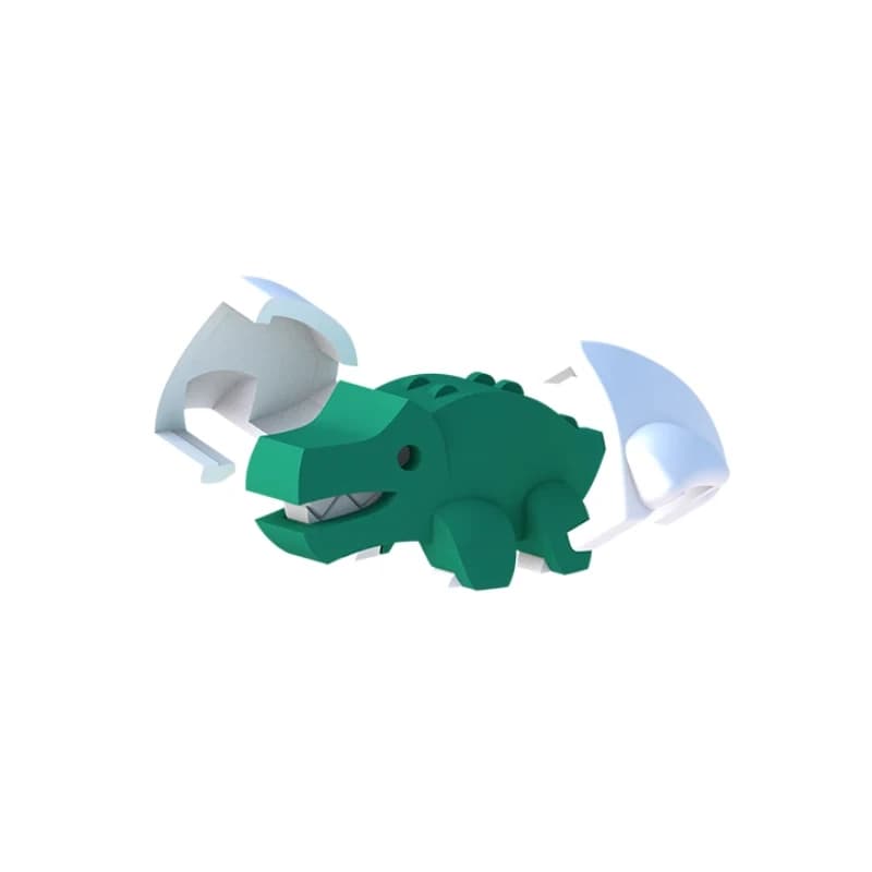 ساختنی بچه کروکودیل مگنتی HALFTOYS — تصویر ۳