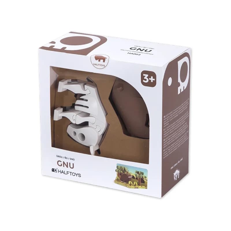 ساختنی بوفالو مگنتی HALFTOYS همراه با زیستگاه — تصویر ۲