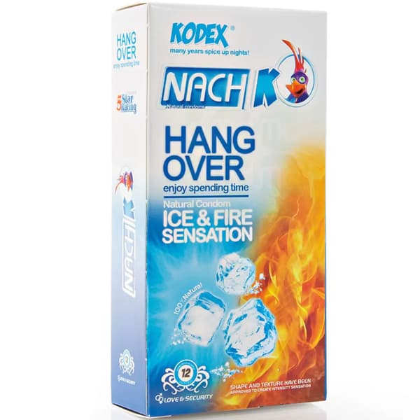 کاندوم کدکس مدل Hang Over Ice & Fire بسته 12 عددی — تصویر ۲