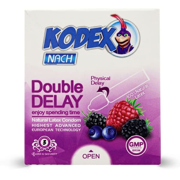 کاندوم کدکس مدل Double Delay بسته 3 عددی