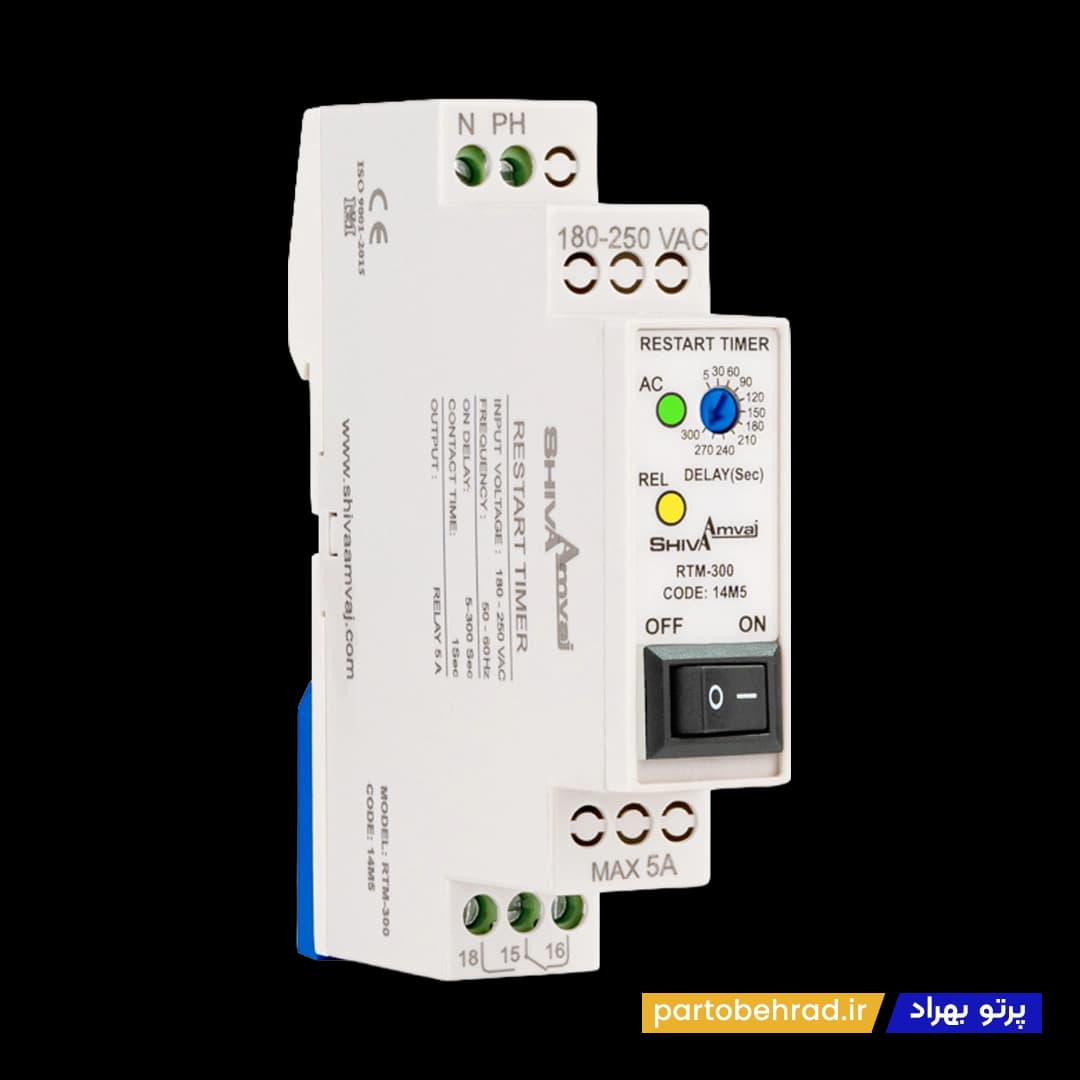 تایمر استارت مجدد سری M شیوا امواج مدل RTM-300 14M5