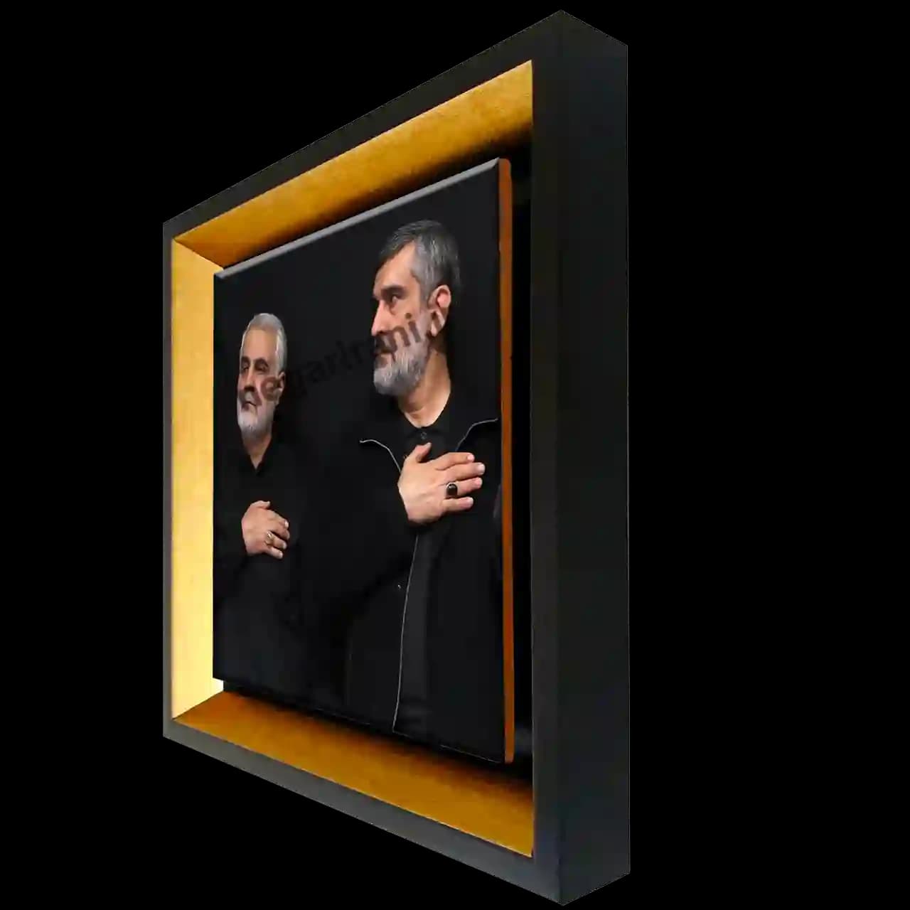 تابلو کاشی سردار سلیمانی و سردار حاجی زاده مدل 2ZG113 — تصویر ۲
